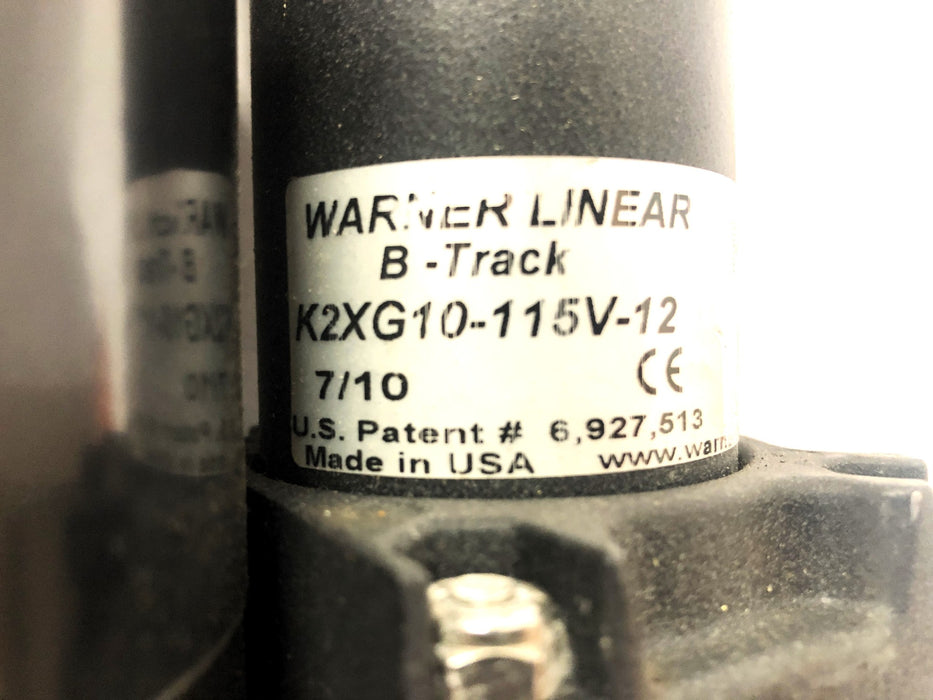 Warner Linear Actuator K2XG10-115V-12 (027-0188-115-03) NOS