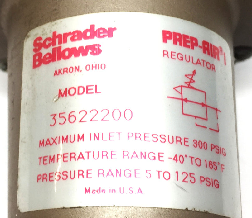 Schrader Bellows Pre-Air I Pressure Regulator 35622200 USED