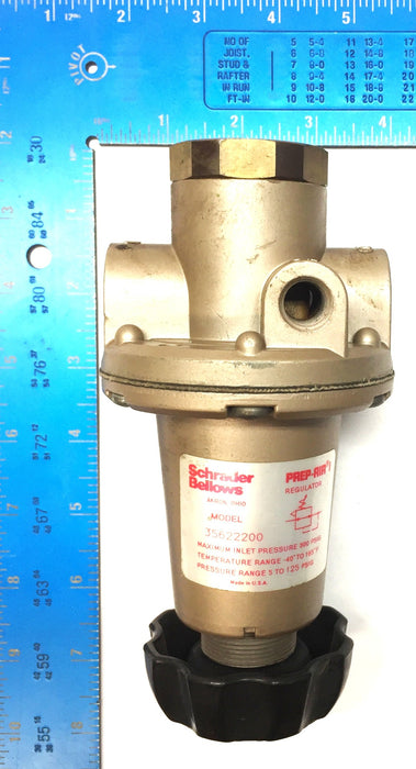 Schrader Bellows Pre-Air I Pressure Regulator 35622200 USED
