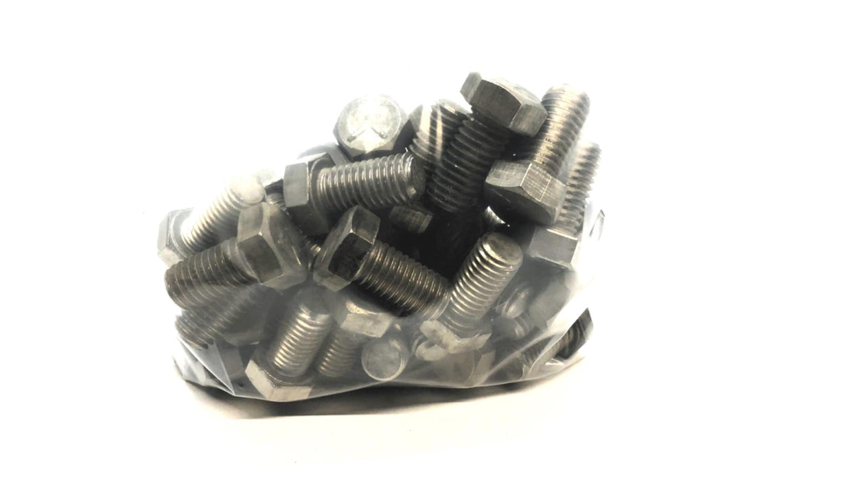 Unbranded 1/2"-13 x 1" Stainless Steel Hex Head Cap Screw [Lot of 40] NOS