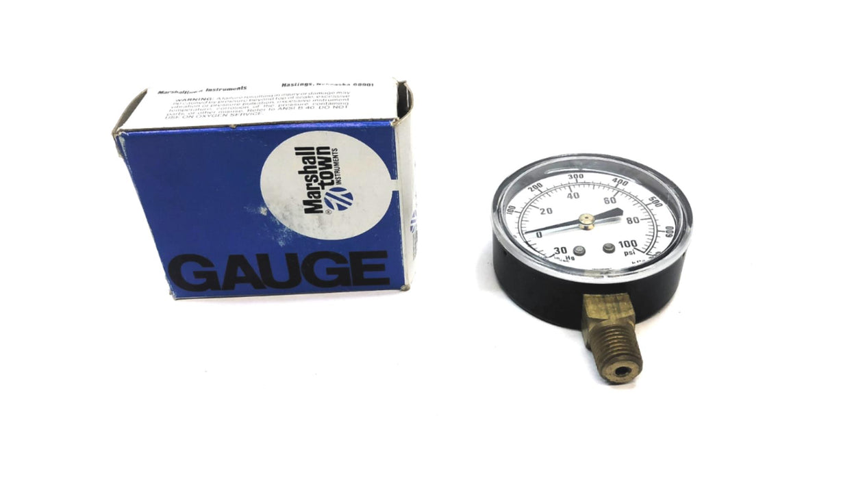 Marshall Town 1/4 NPT Pressure Gauge C14491 NOS