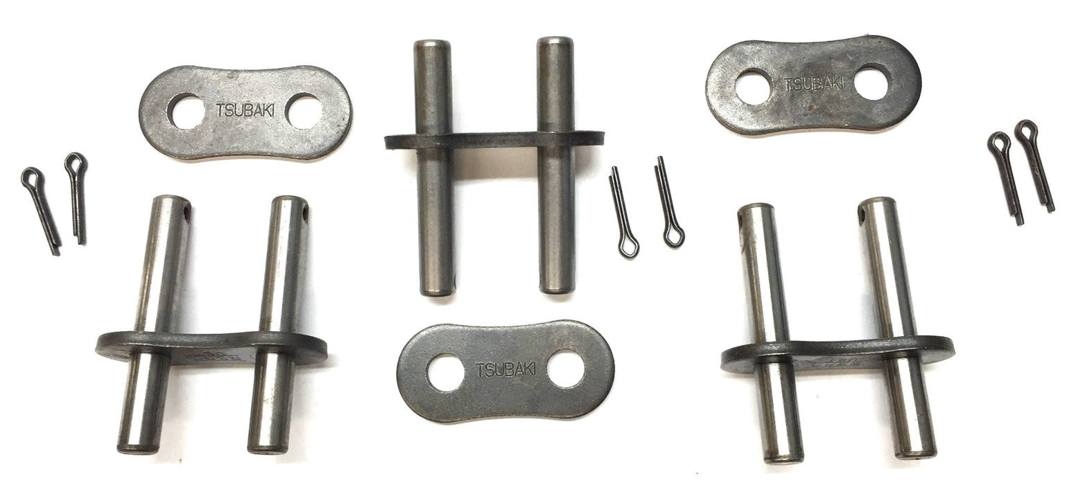Tsubaki Roller Chain Cotter Type Connecting Link #80 D-3 [Lot of 3] NOS