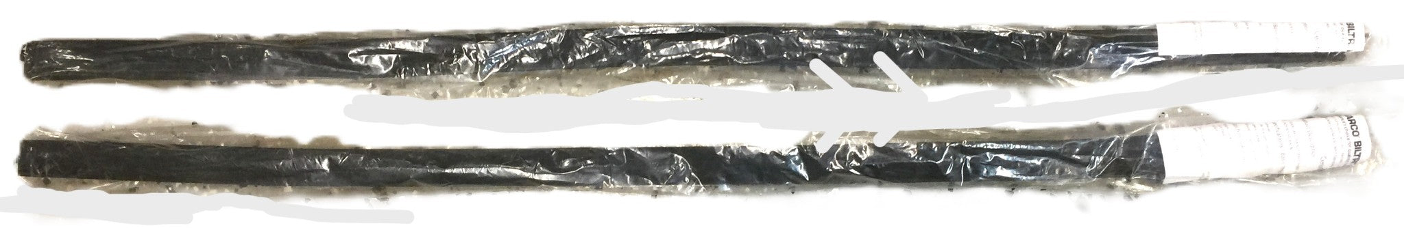 Warco Biltrite .500 x 01.000 x 36.000 Black Rubber Strip 030E1441 [Lot of 2] NOS