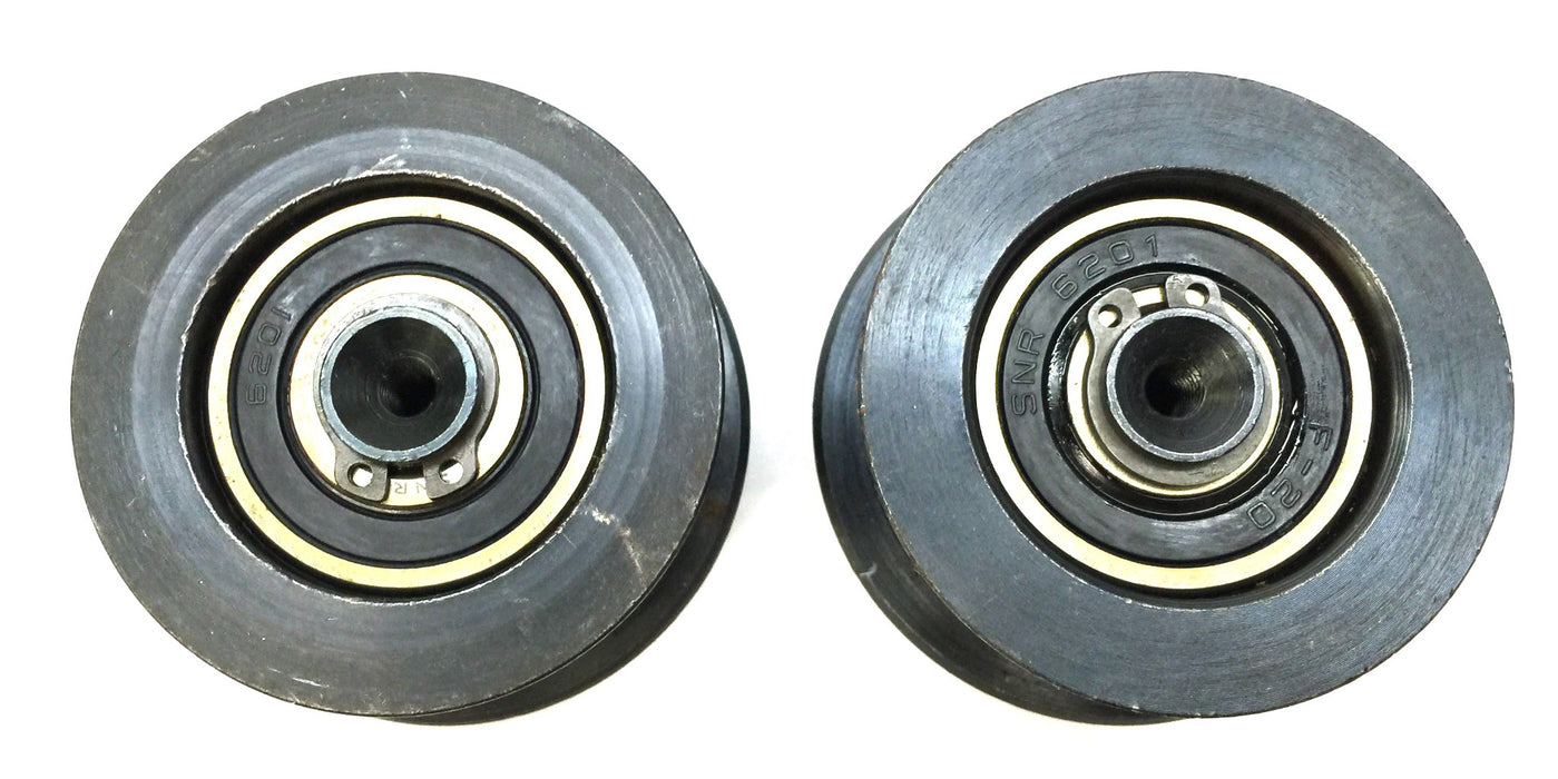 SNR 2" Steel Belt Bearing Pulley 6201 (F-20) [Lot of 2] NOS