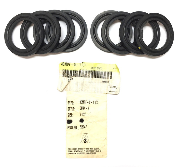 Alfa Laval/Tri-Clover Buna-N Gasket 40MPF-U-1-1/2 [Lot of 8] NOS