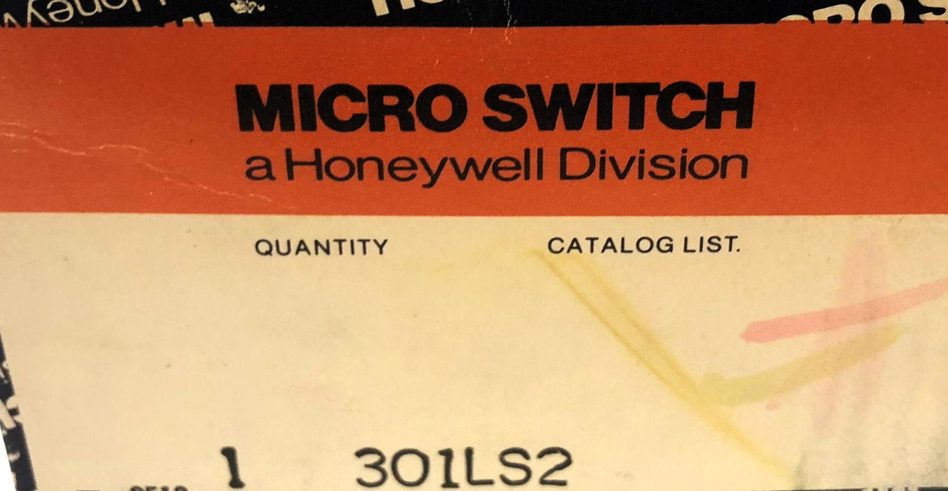 Micro Switch Precision Limit Switch 301LS2 NOS