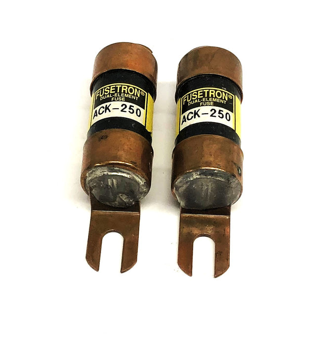 Fusetron Dual Element Fuse ACK-250 [Lot of 2] NOS