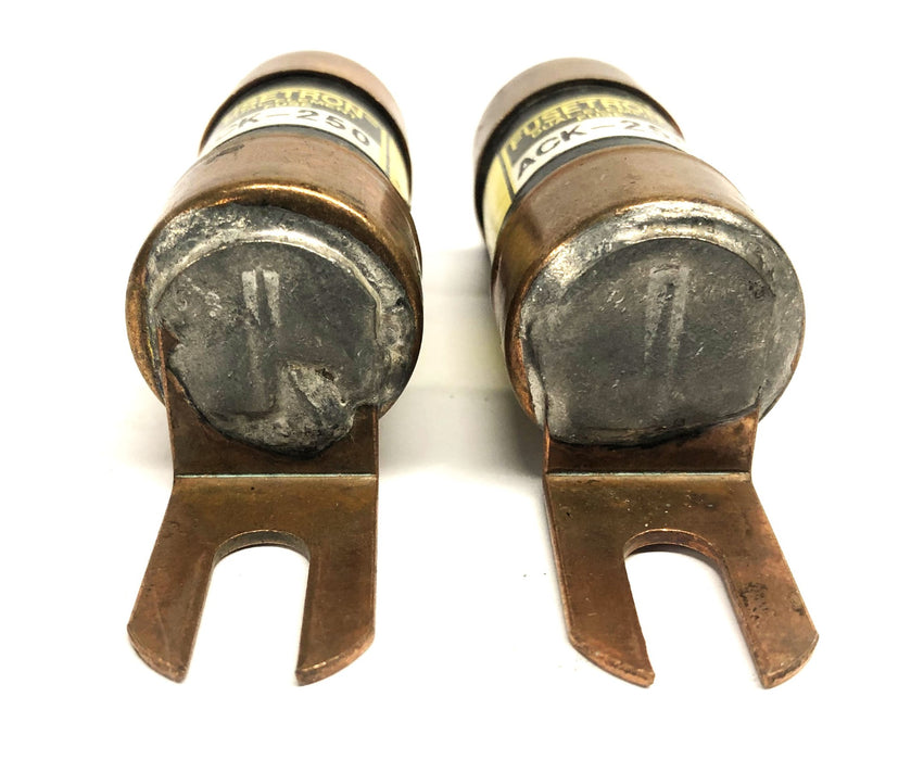 Fusetron Dual Element Fuse ACK-250 [Lot of 2] NOS