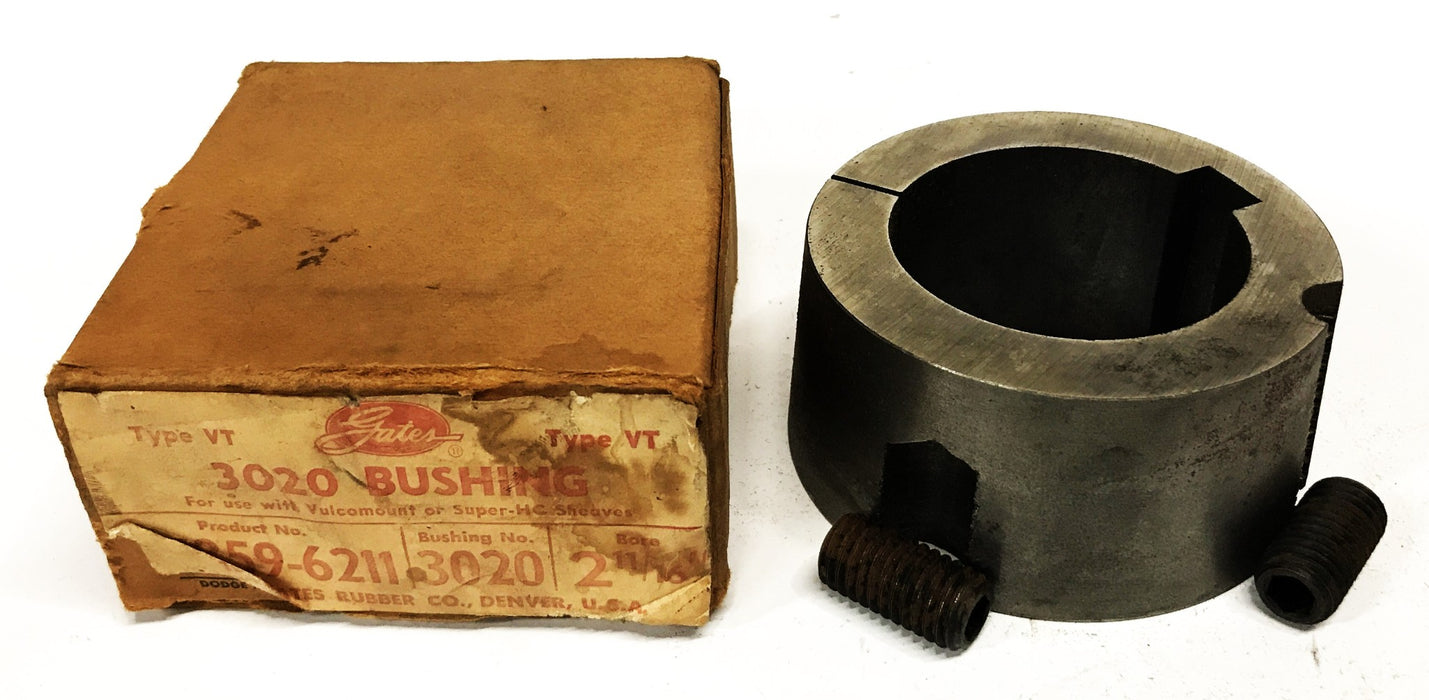Gates 2-11/16 inch Bore Taper-Lock Bushing 3020-2-11/16 (7859-6211) NOS