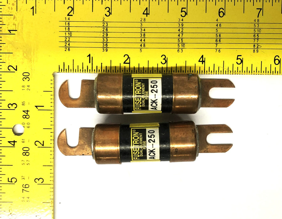 Fusetron Dual Element Fuse ACK-250 [Lot of 2] NOS