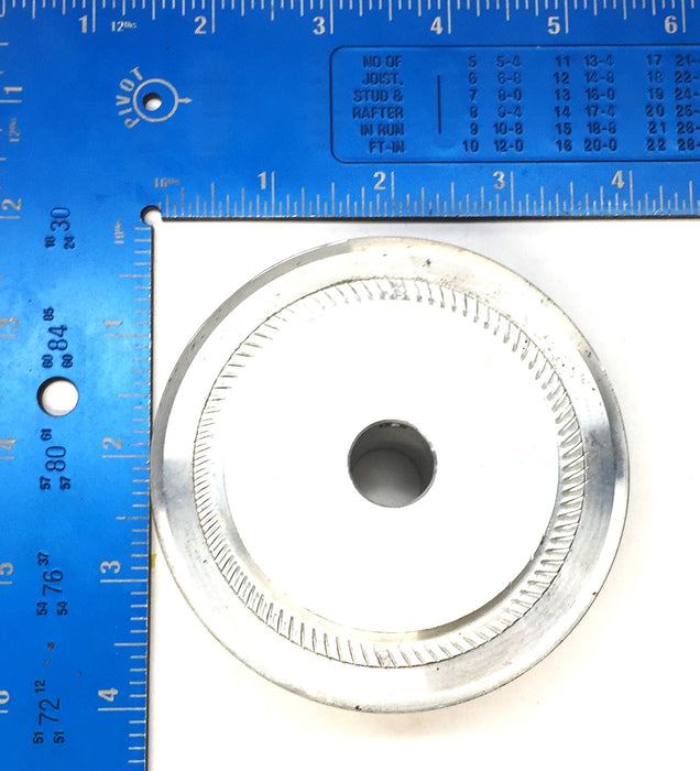 Unbranded 3-1/2"x 1" Aluminum Flange Timing Pulley with 1/2" Bore NOS