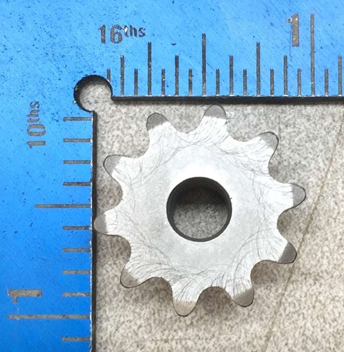 Martin Stainless Steel Roller Chain Sprocket 1/4" Blank Bore 25B10SS NOS