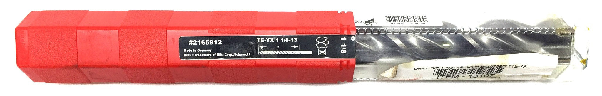 HILTI TE-YX 1-1/8" x 13" Hammer Drill Bit 14780413 NOS