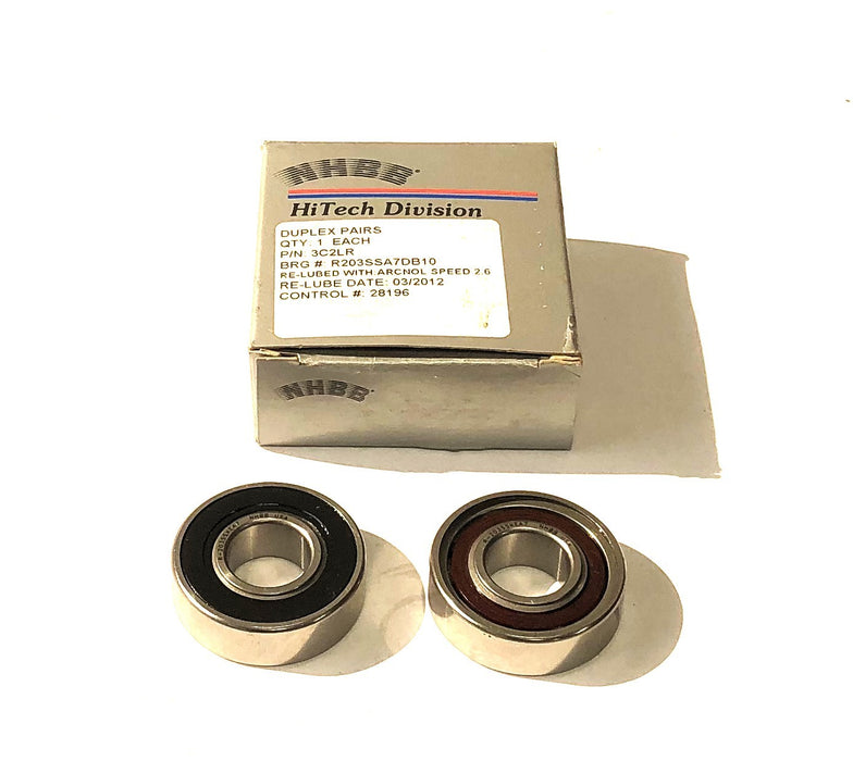 NHBB Ball Bearing Duplex R-203SSKEA7 NOS