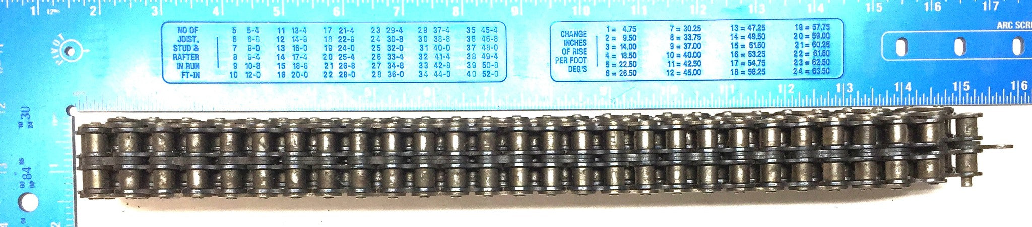 Diamond Chain Co. 4-1/2' Double Roller Chain 40-2 NOS