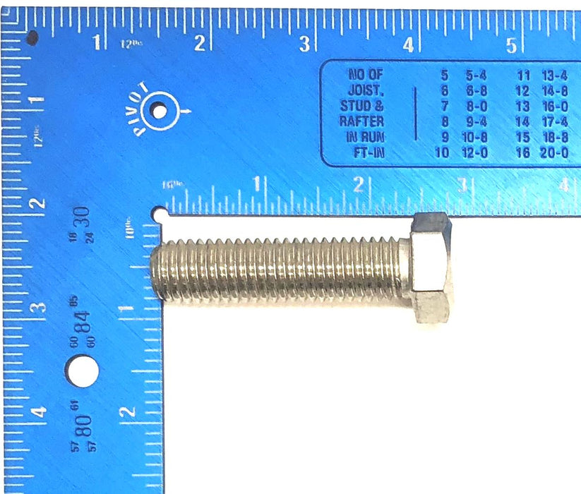 Unbranded 5/8"-11 x 2-1/2" Stainless Steel Hex Head Cap Screw [Lot of 21] NOS