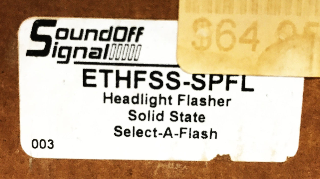Sound Off Signal Headlight Flasher ETHFSS-SPFL NOS