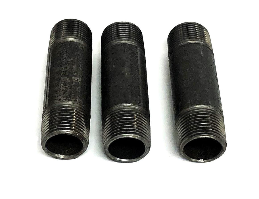 Fastenal 3/4X3-1/2 S40BLK Black Steel Seamless Pipe Nipple 66445 [Lot of 3] NOS