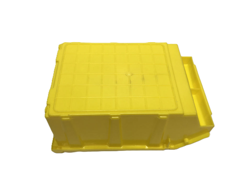 Rodman Approx 15-1/2x10-1/8x6-5/8" Nestable Yellow Storage Bins [Lot of 9] Used