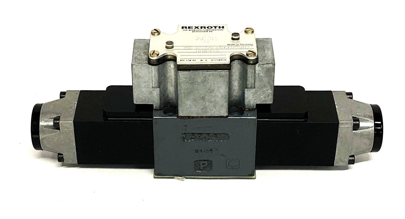 Rexroth Directional Solenoid Valve Assembly 4WE6E52/AW110-50/60N9DA NOS