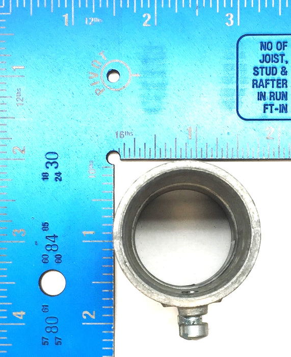 Unbranded 1.16" x 2" Set-Screw Coupling Conduit 933 [Lot of 16] NOS