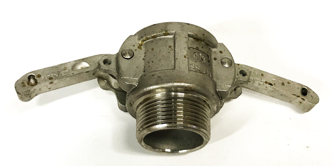 Civacon SS-316 Twin-Kam Hose Coupling 1-1/4-2-1/2 USED