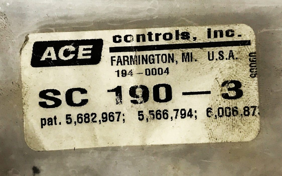 Ace Controls Miniature Shock Absorber SC190-3 NOS