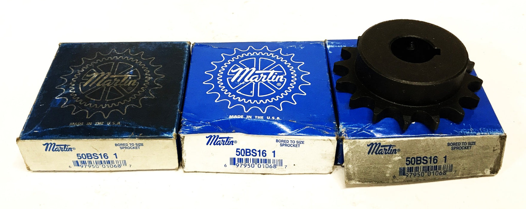 Martin 16-Tooth Sprocket with 1 inch Bore 50BS16-1 [Lot of 3] NOS