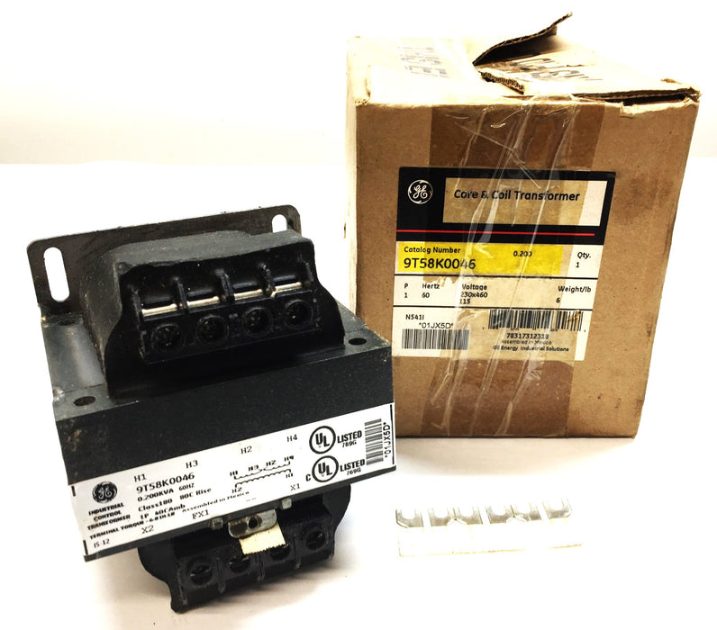 General Electric/GE Core and Coil Transformer 9T58K0046 NOS