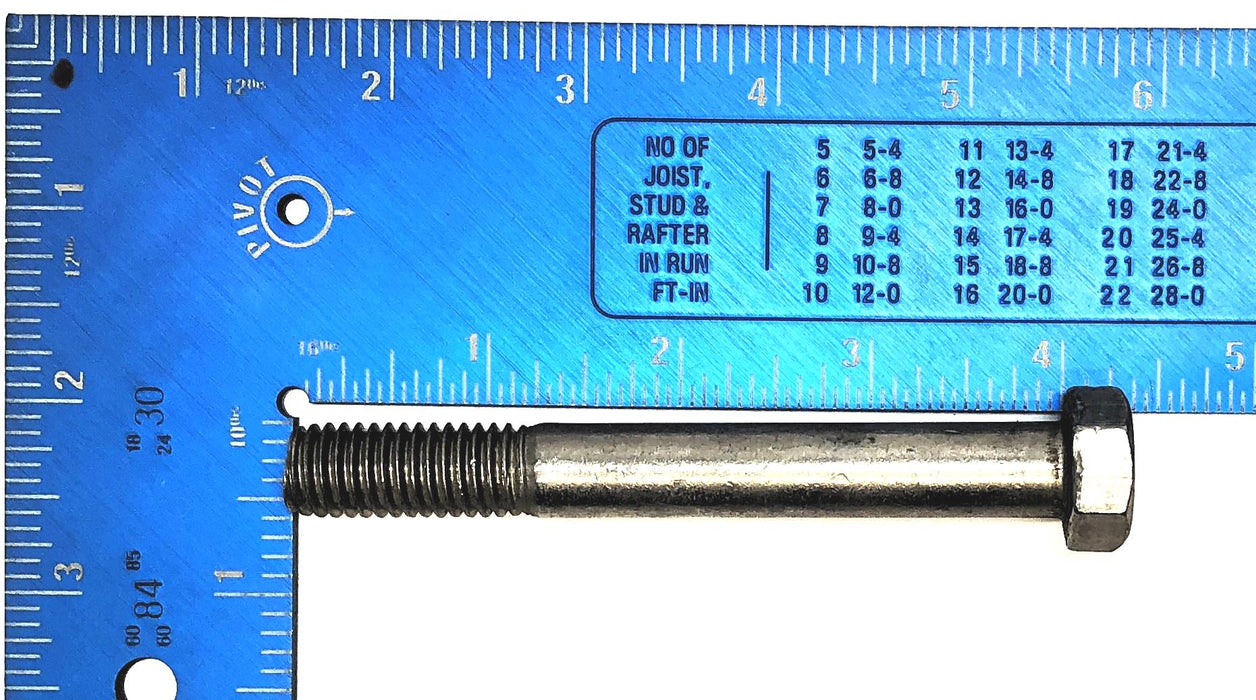 Unbranded 1/2"-13 x 4" Stainless Steel Hex Head Cap Screw [Lot of 48] NOS