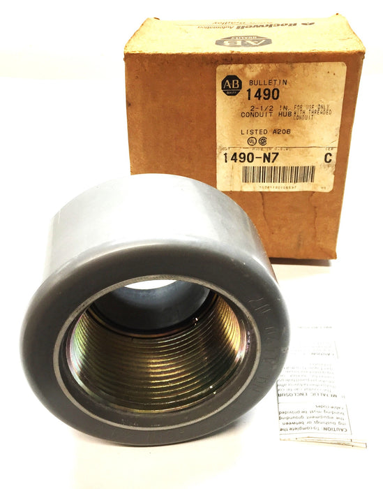 Allen-Bradley/AB Conduit Hub for Use with Threaded Conduit 1490-N7 NOS