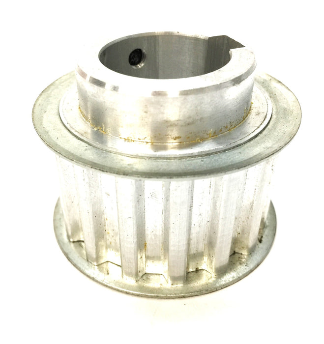 Unbranded 2" Aluminum 16-Tooth Timing Pulley with 1" Bore Keyway NOS