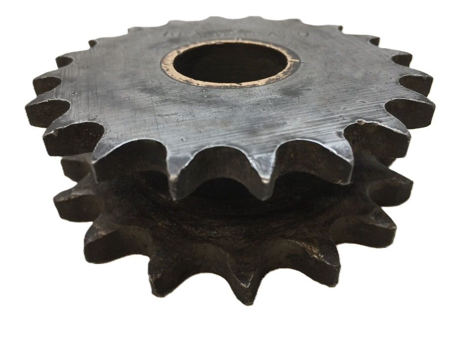 Rex Double-Roller Chain Sprocket W40A20 with 1" Bore USED