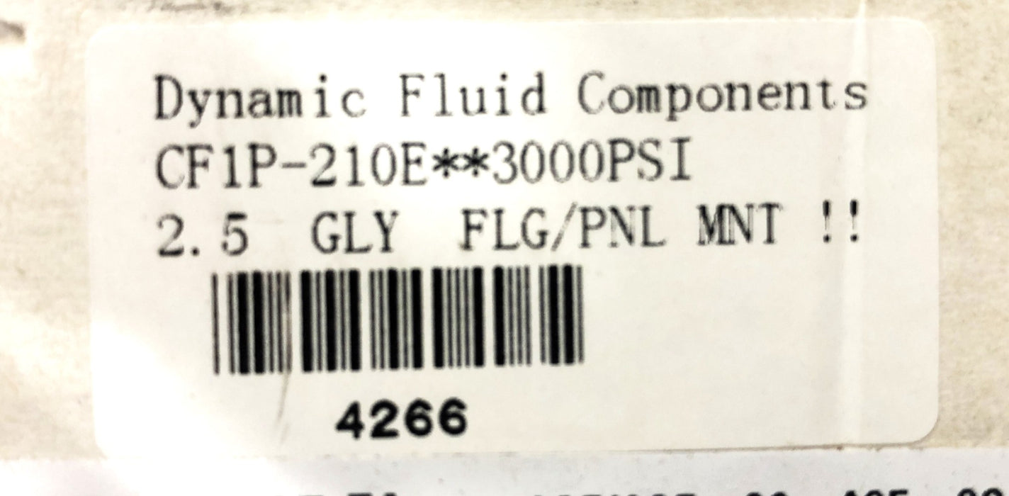 Dynamic Fluid Pressure Gauge CF1P-210E [Lot of 2] NOS