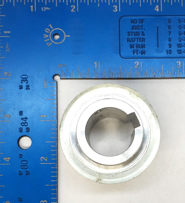 Unbranded 2" Aluminum 16-Tooth Timing Pulley with 1" Bore Keyway NOS