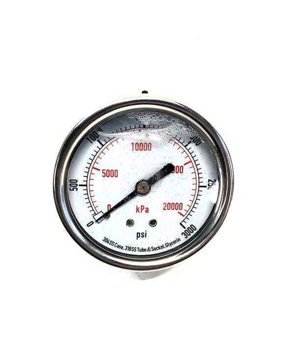 Unbranded 3000 PSI Pressure Gauge 4CFU5A NOS