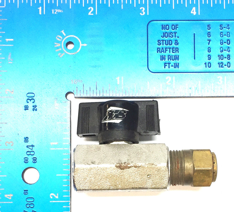 Alkon Steel/Brass 2-Way Ball Control Valve 3/8" FNPT [Lot of 3] USED