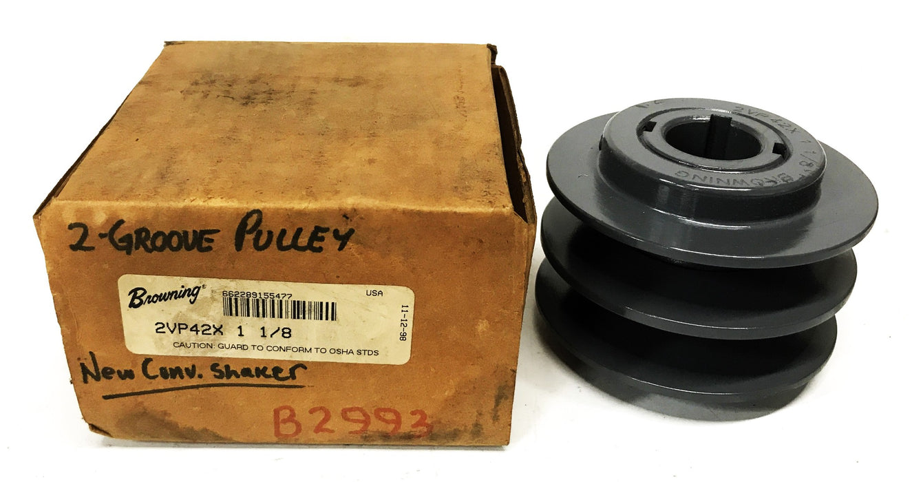 Browning 2-Groove Variable Sheave 2VP42X1-1/8 NOS