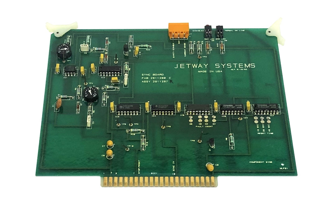Jetway Systems Sync Board 2911298/2911297 USED