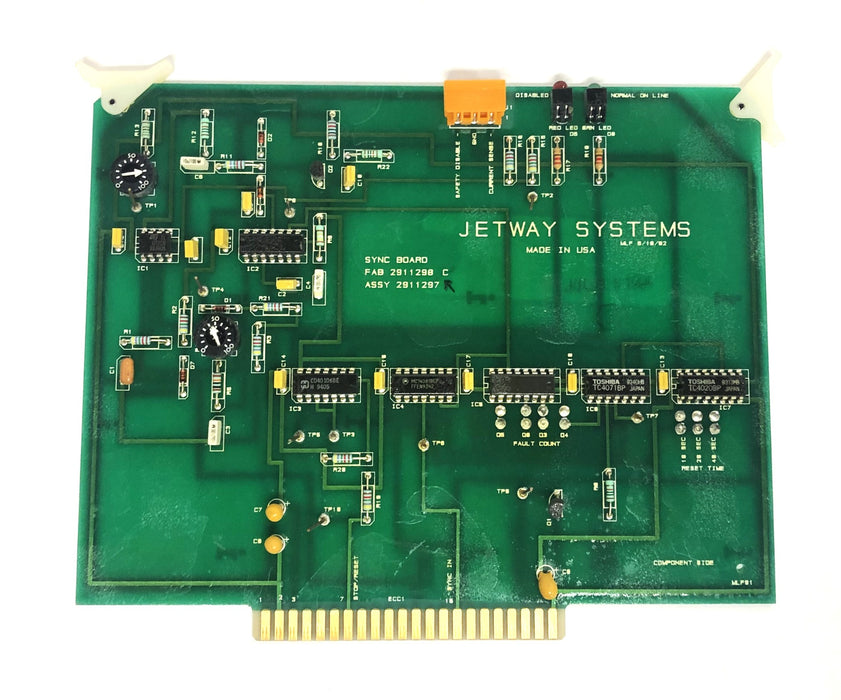 Jetway Systems Sync Board 2911298/2911297 USED