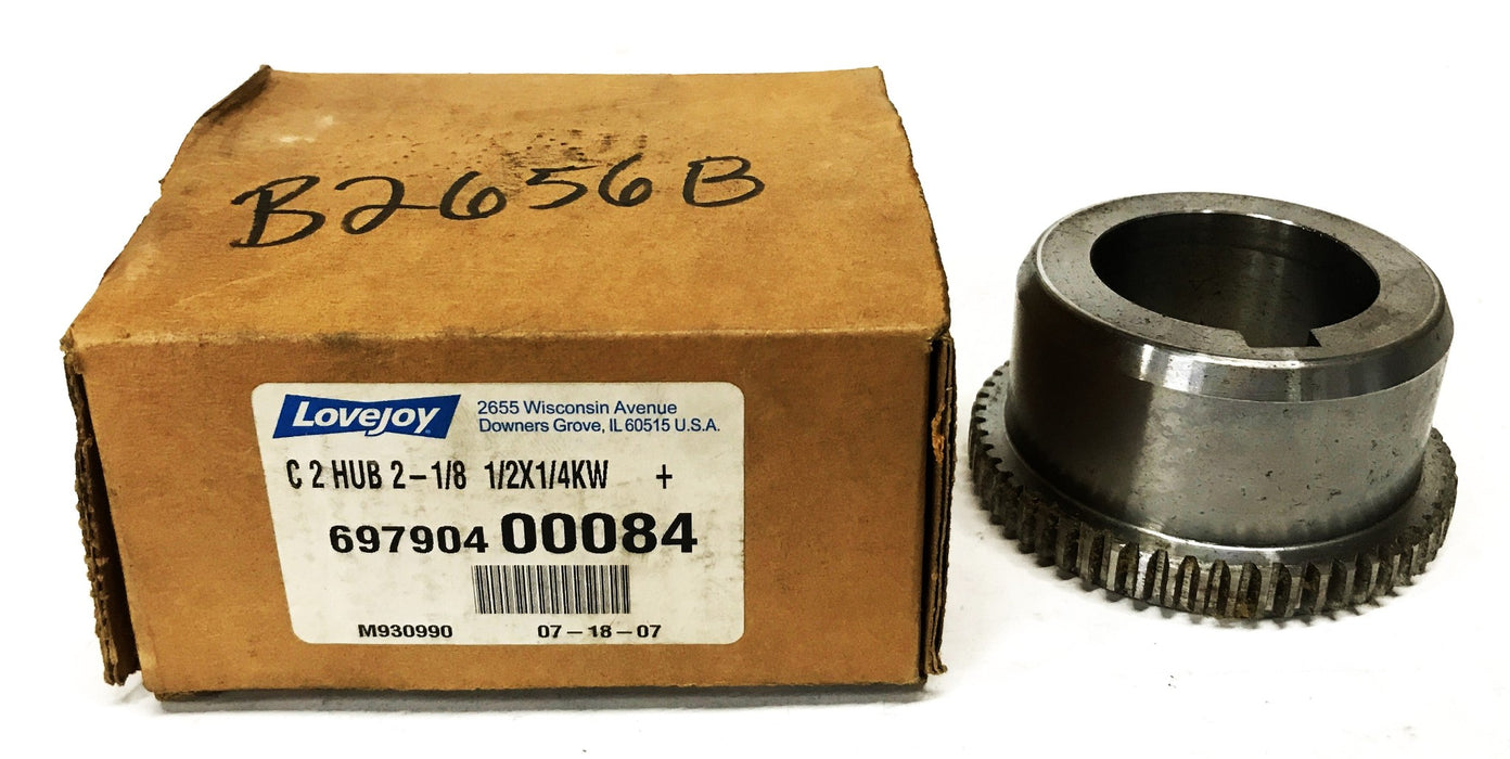 Lovejoy 2-1/8 inch C2 Hub with 1/2 X 1/4 KW 697904-00084 NOS