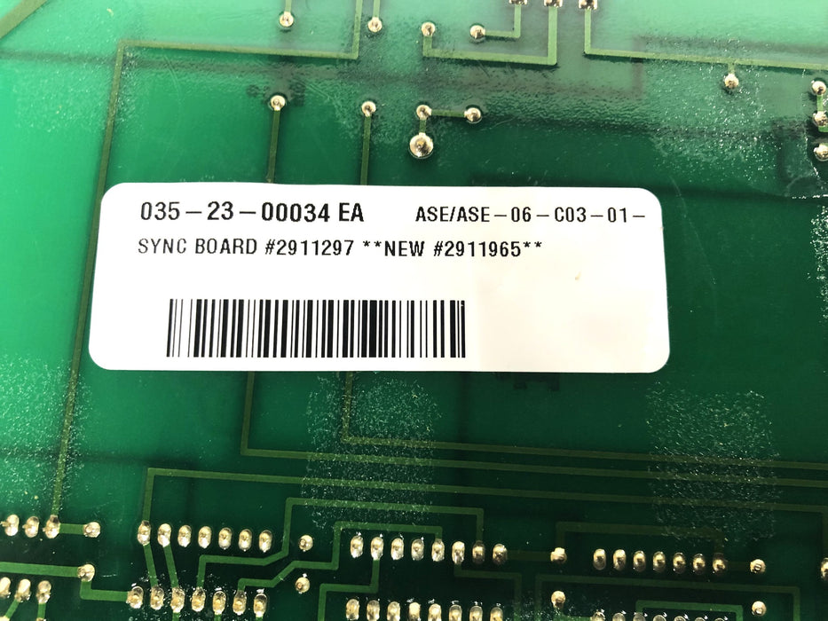 Jetway Systems Sync Board 2911298/2911297 USED