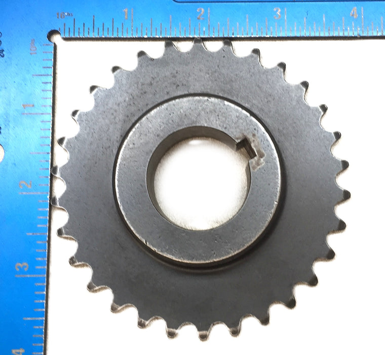 Martin Single Roller Chain Sprocket with 1.18" Bore with Keyway 35B30 USED