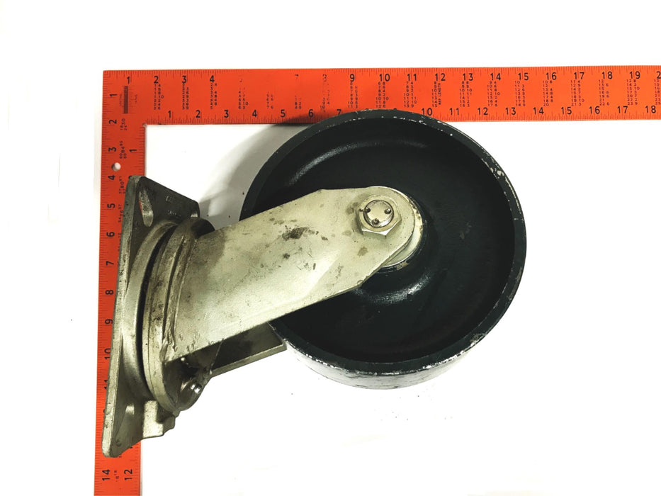 Colson Cast Iron 8 inch x 3 inch Caster Wheel Assembly 54000X11 USED
