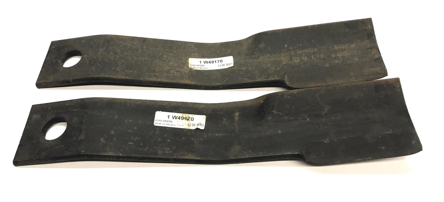 John Deere Rotary Cutter Blade W49170 [Lot of 2] NOS