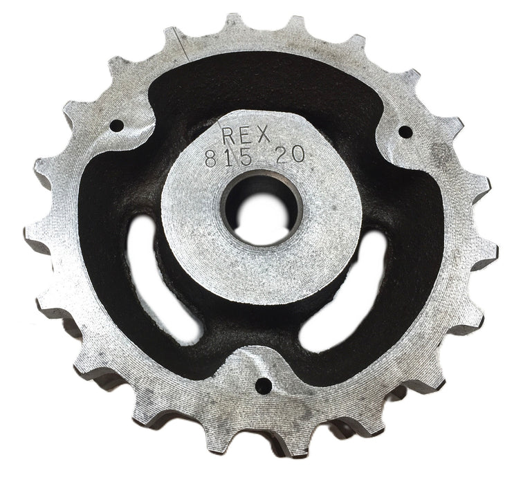 Rex Double-Roller Chain Sprocket w/Hardware(2pcs) 815-20 USED
