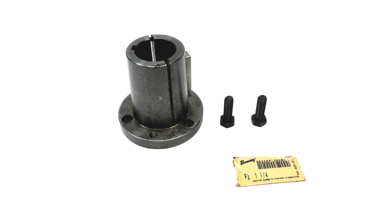 Browning 1-1/4" Bore Split Taper Bushing W/ Hardware P2 1-1/4 NOS