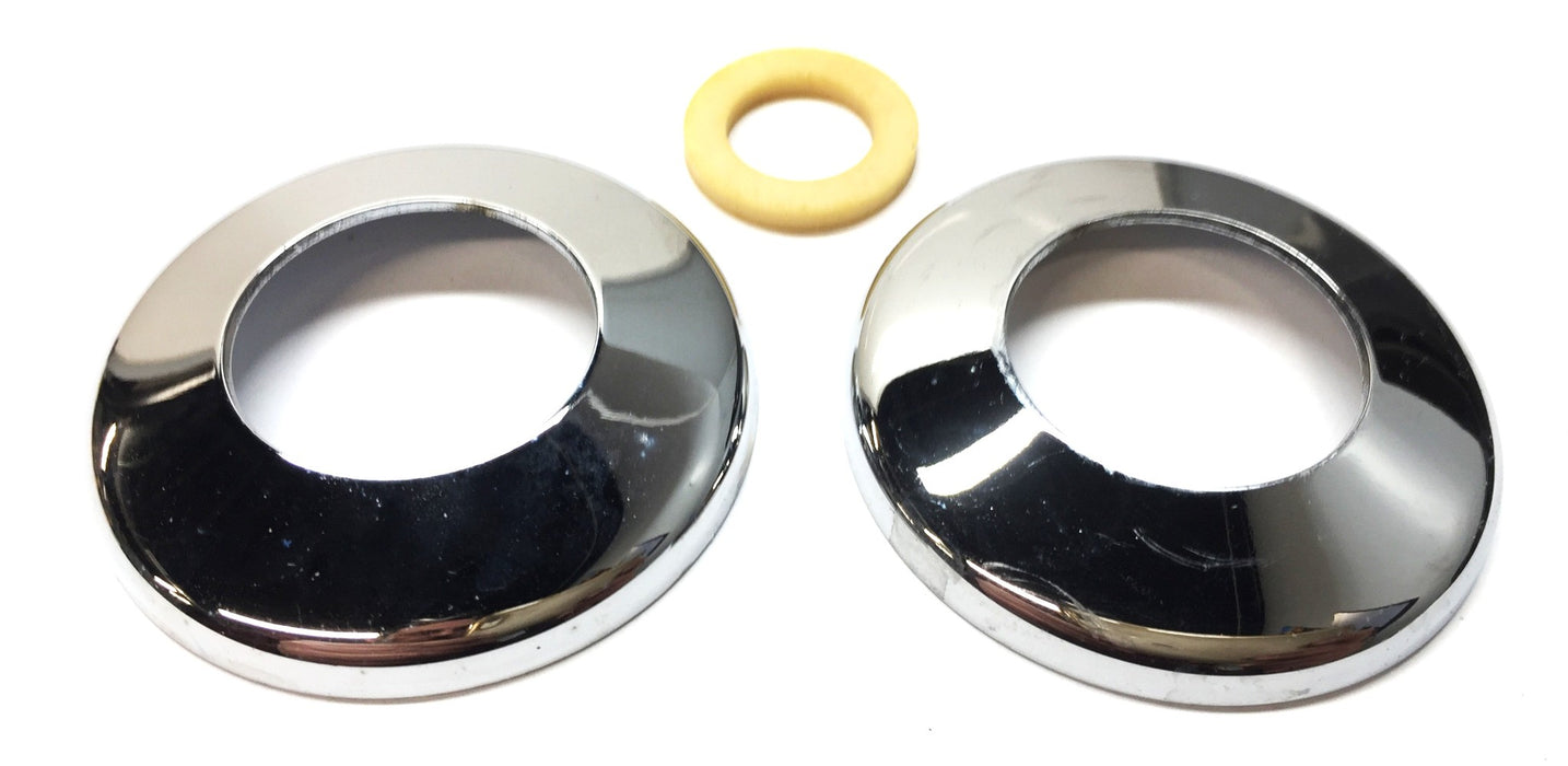 Chicago Faucets Polished Chrome Flange Kit (3pcs) 74PPNF NOS