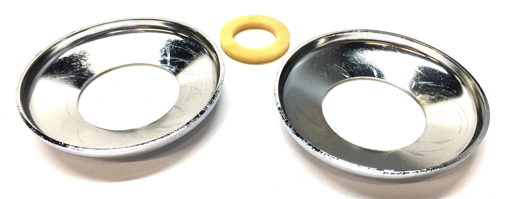 Chicago Faucets Polished Chrome Flange Kit (3pcs) 74PPNF NOS