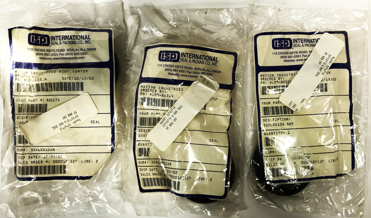 ISP 1-1/2 inch ID Oil Seal R00175 [Lot of 3] NOS